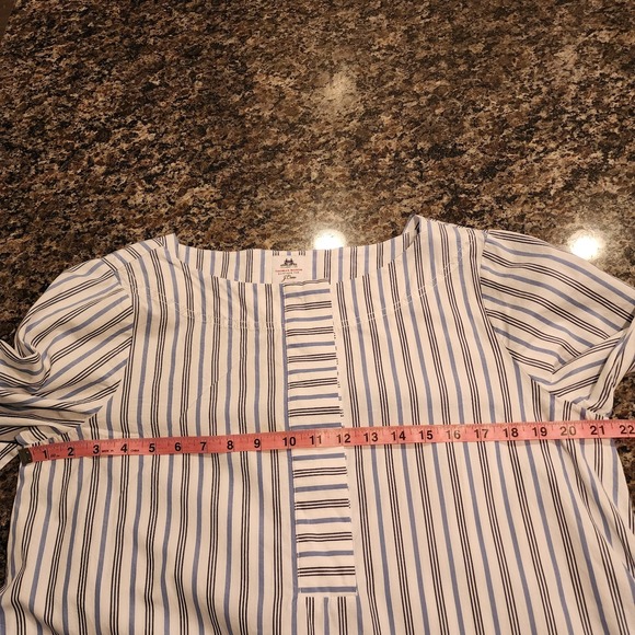 J. Crew Thomas Mason Striped Boatneck Maxi Dress 10 Blue White Coastal Luxury - Picture 14 of 16